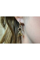 Rachel Nathan Huggie w/ Floating Heart Earrings