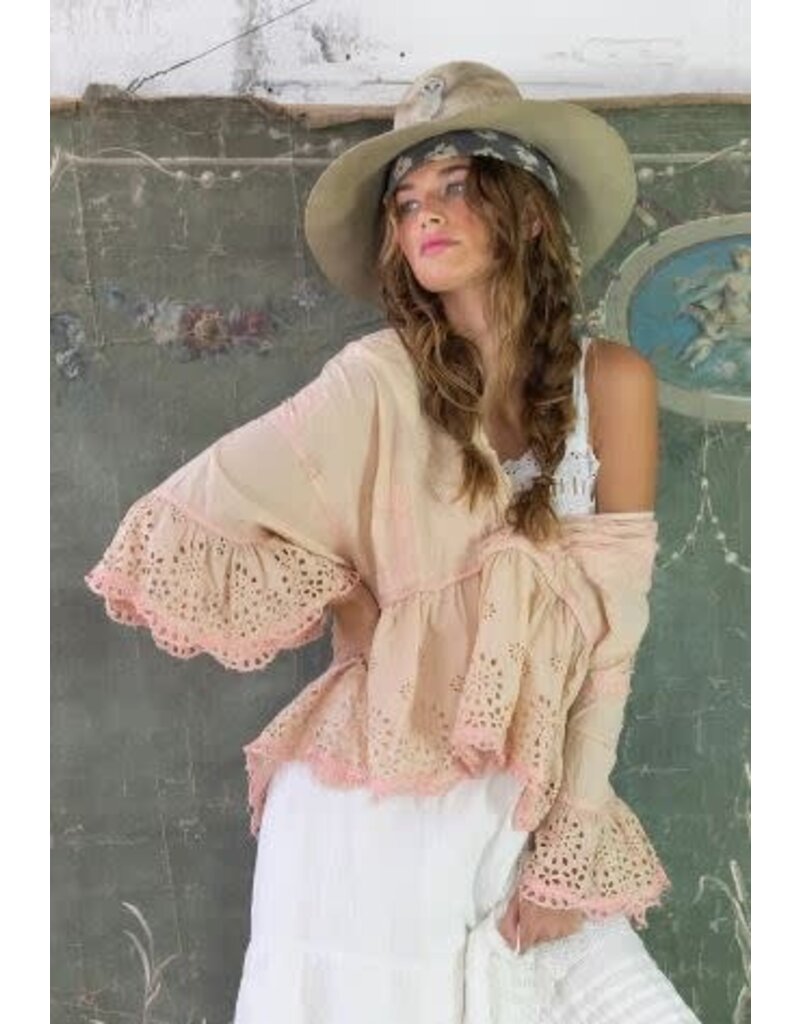 Magnolia Pearl Top 1521 Dear Liza Eyelet Blouse, Kiss Molly