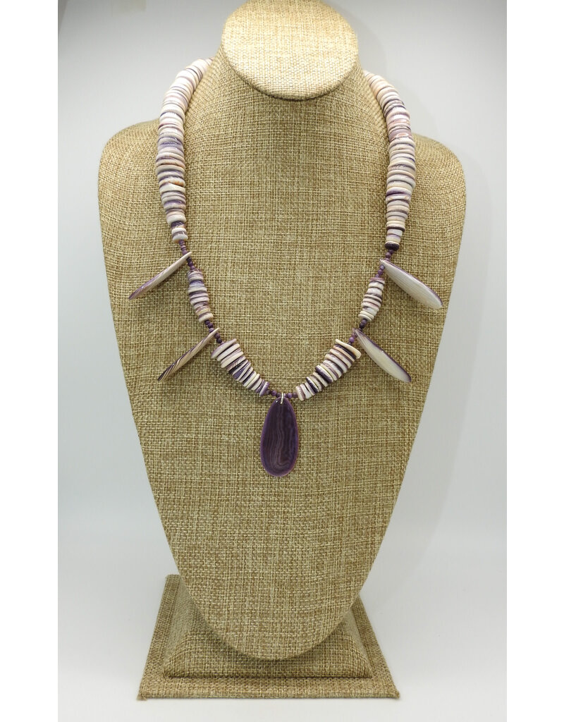 Treasure Chest of the Southwest SC1 Wampum Teardrops Necklace Set w/ Earrings