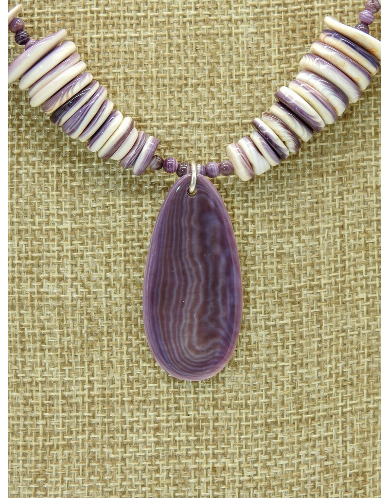 Treasure Chest of the Southwest SC1 Wampum Teardrops Necklace Set w/ Earrings