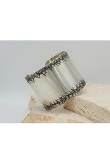 SW Native American Cuff 2" Thorns Sterling Sz.6.25