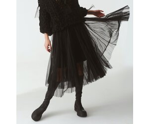 Tulle Skirt w/ Black Slip - Karina on canyon