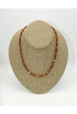 Andrea Vigil AV-2 TB's, Carnelian, African Opal Bead,SS Clasp