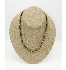 Andrea Vigil AV-4  TB's, African Opal, GF Beads, GF Clasp