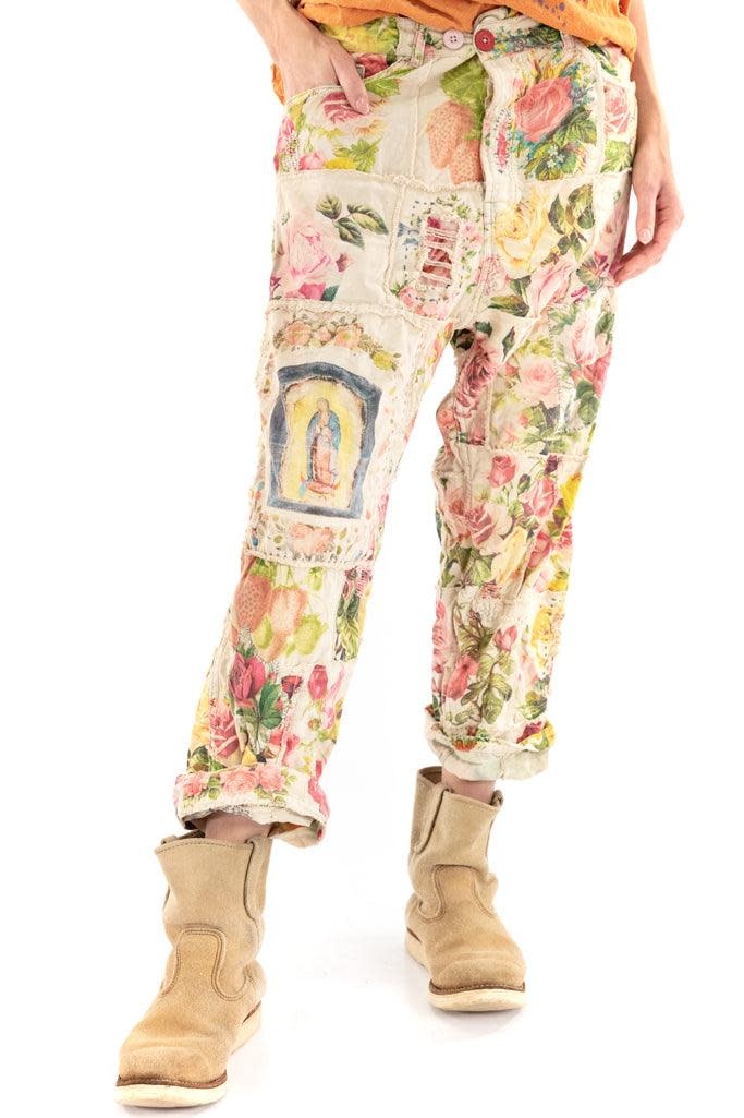 Magnolia Pearl Pants 411 Patchwork Miner Trousers, Lady Madonna