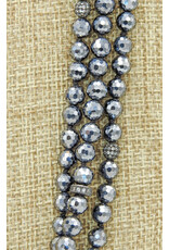 D & M Designs DM060624  3 Strnd Terahertz Japanese Crystal Necklace