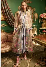 Aratta Jade Embroidered Mesh Duster