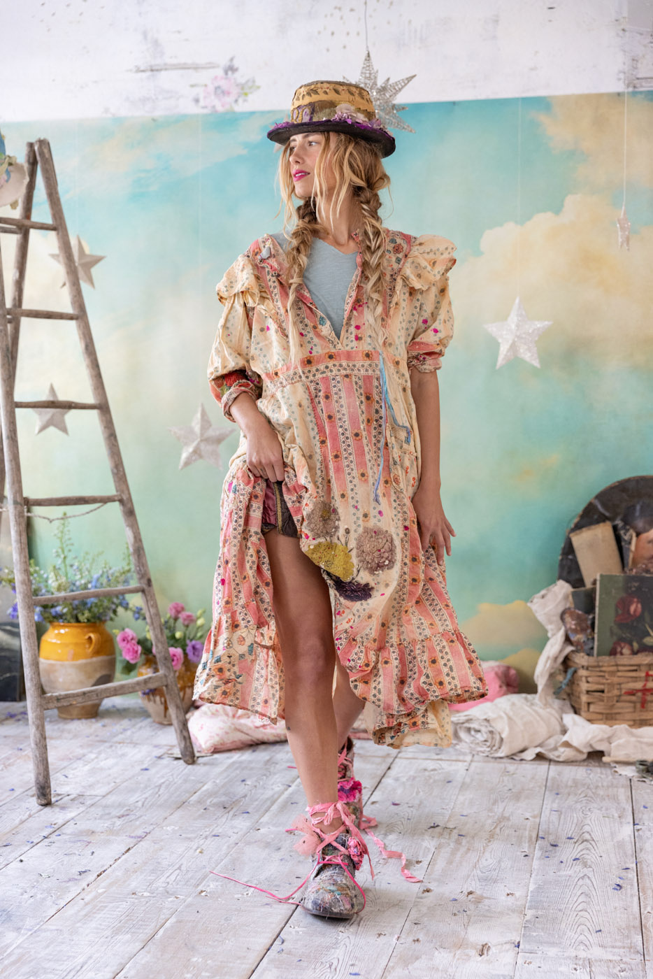 Magnolia Pearl Dress 1276 FDLP Anastasia, Sunrise Daisy, OS koc