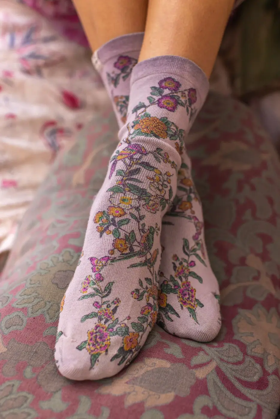 Magnolia Pearl Socks 080 Floral MP, There'd Be Birds