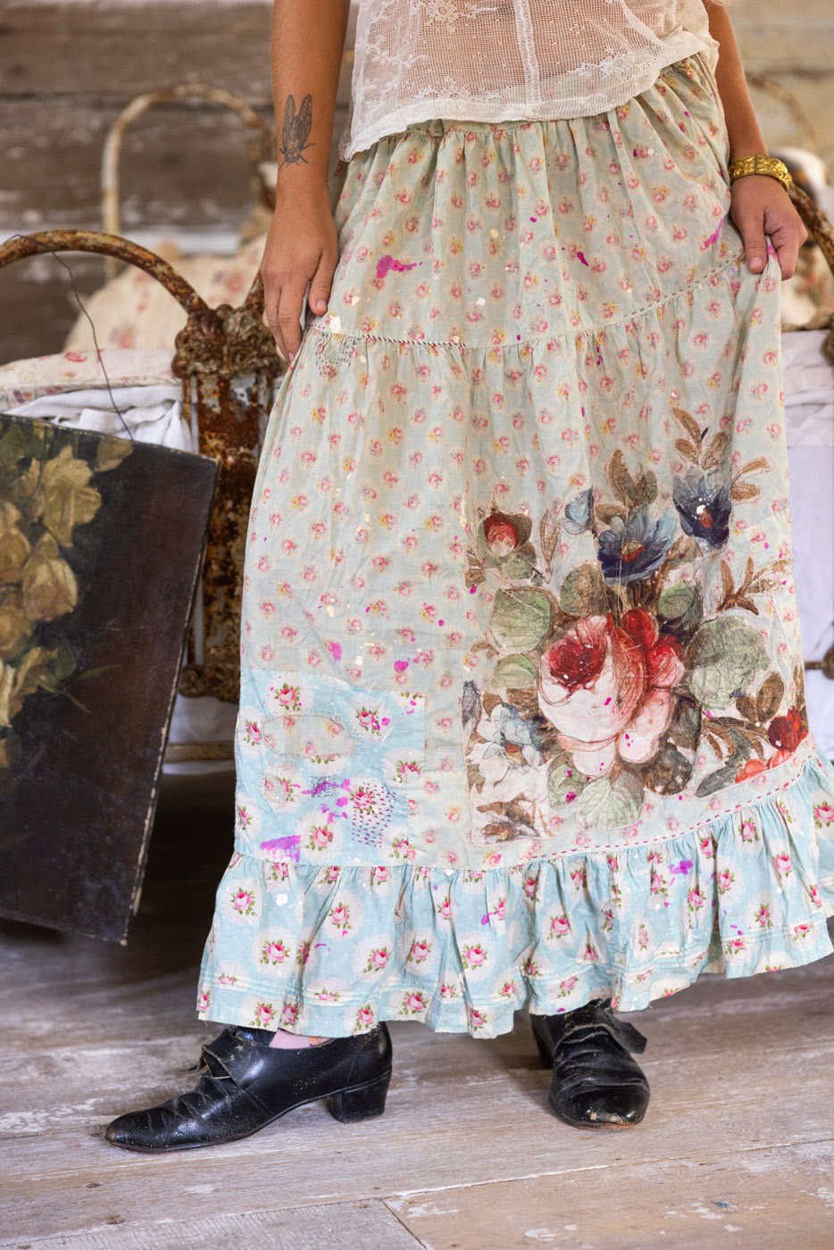 Magnolia Pearl Skirt 204 Applique Friendship, Mon Cheri