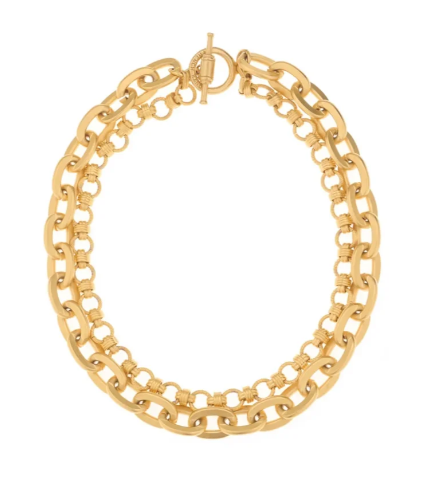 French Kande 16" Dbl. 24K Pltd. Brittany & Lourdes Chain