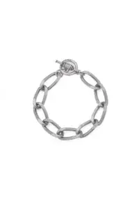 French Kande Silver Ox St Tropez Chain Bracelet 7.5-8