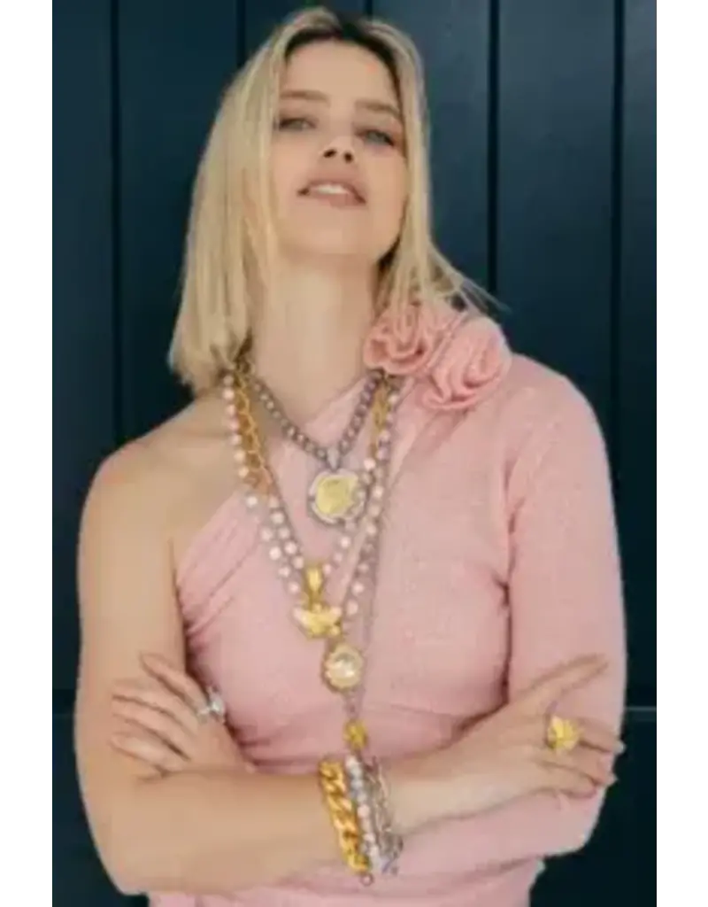 French Kande Soline Silver Ox St Tropez Chain Bracelet 7.5-8