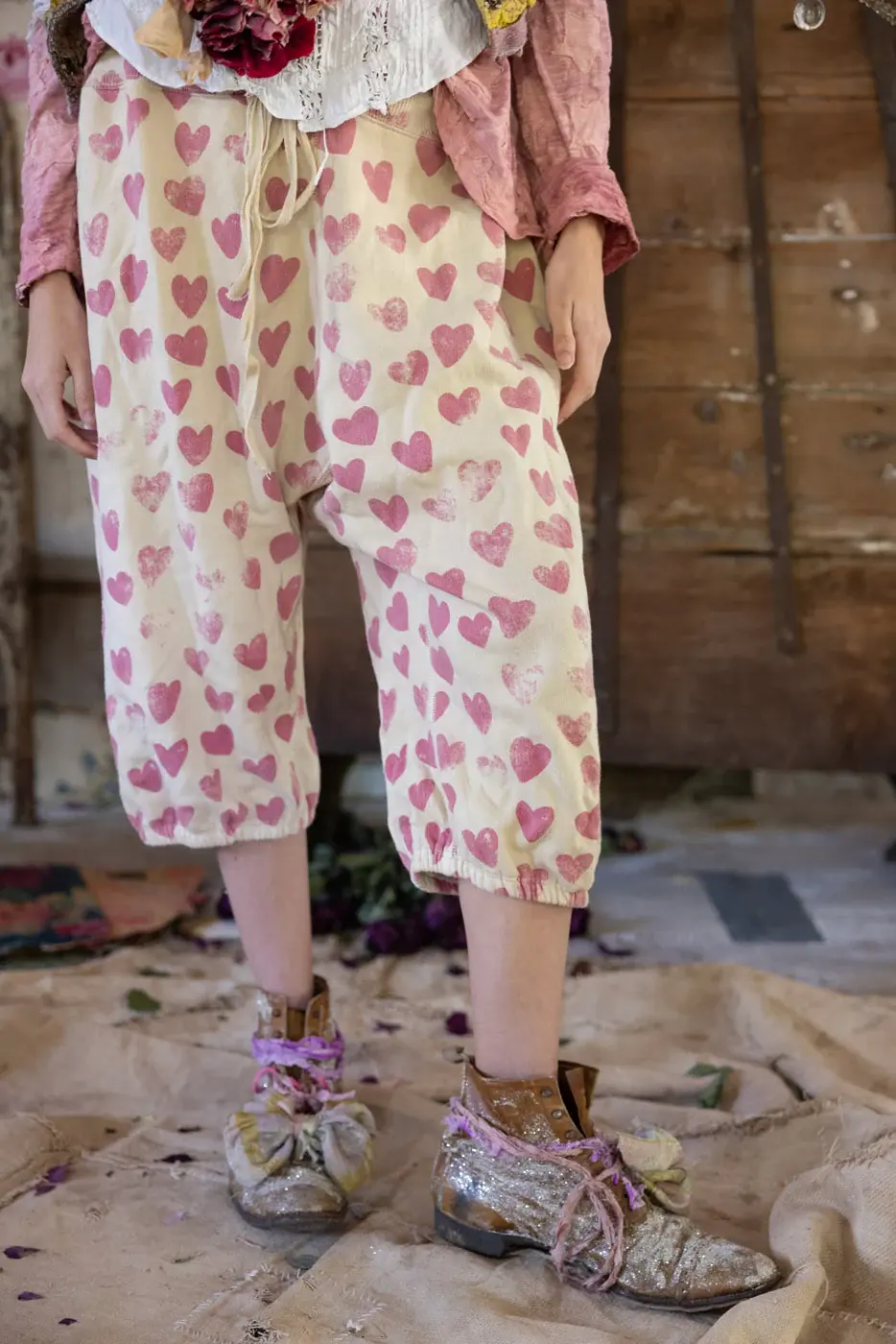 Magnolia Pearl Shorts 100 Printed Cali Sweat, Ever Hearts koc