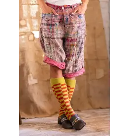 Magnolia Pearl Shorts 036 Patchwork Miner, Madras Pink