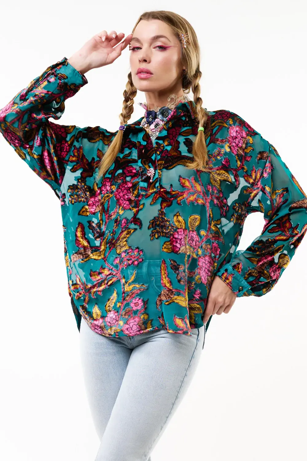 Aratta Holiday Jewels Blouse
