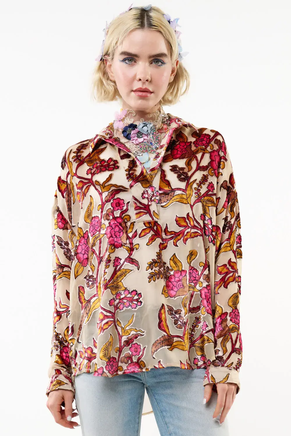 Aratta Holiday Jewels Blouse