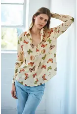 Catherinegee Daria French Cuff Silk Blouse