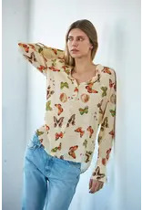 Catherinegee Daria French Cuff Silk Blouse