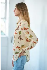 Catherinegee Daria French Cuff Silk Blouse
