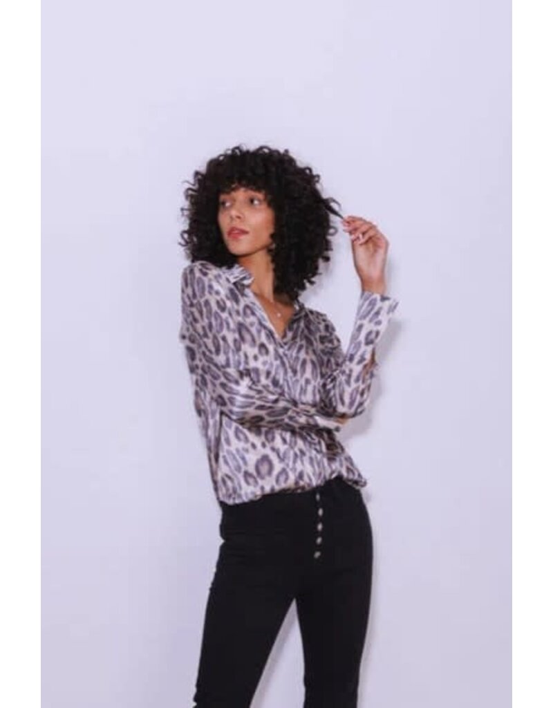 Catherinegee Daria French Cuff Silk Blouse