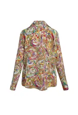 Catherinegee Daria French Cuff Silk Blouse