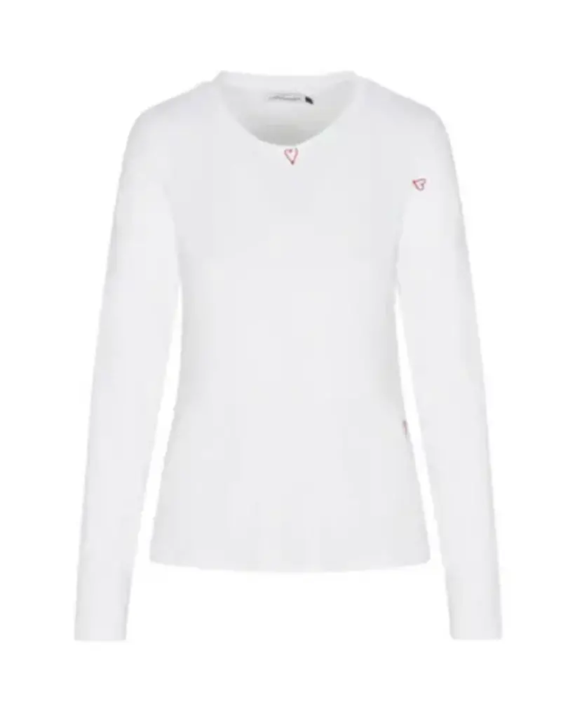 Catherinegee Embroidered Long Sleeve Cotton T-Shirt