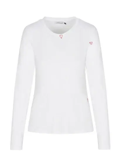 Catherinegee Embroidered L/S Cotton T-Shirt