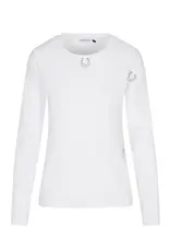 Catherinegee Embroidered Long Sleeve Cotton T-Shirt
