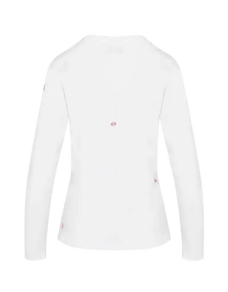Catherinegee Embroidered Long Sleeve Cotton T-Shirt