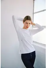 Catherinegee Embroidered Long Sleeve Cotton T-Shirt