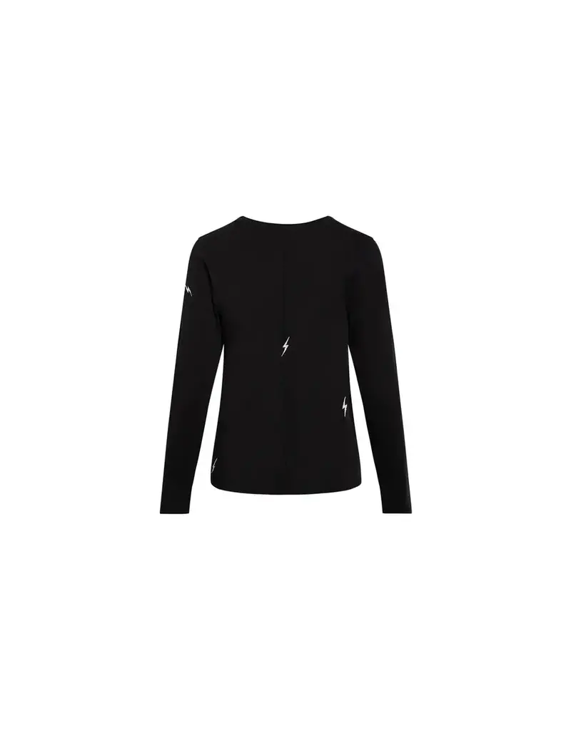 Catherinegee Embroidered Long Sleeve Cotton T-Shirt