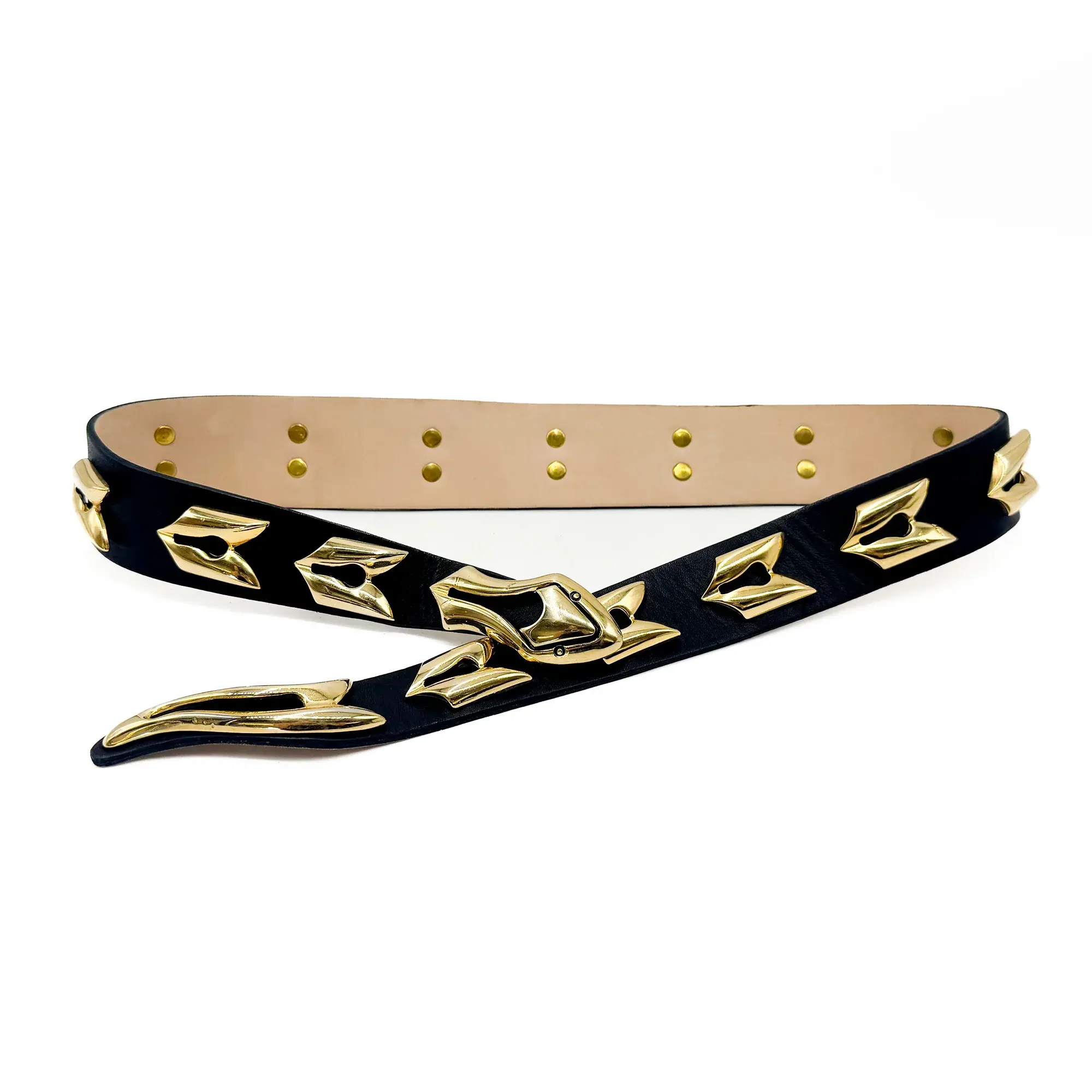 Streets Ahead Gold Snake Belt