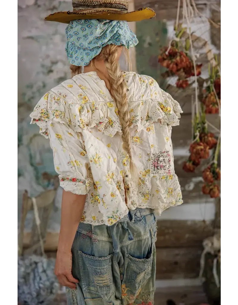 Magnolia Pearl Top 1283 Eyelet Eadred Blouse, Lauretta OS koc