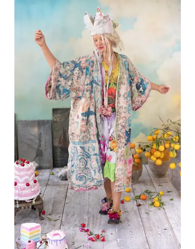 Magnolia Pearl Jacket 1190 Piecewise Dashi Kimono, Zazu