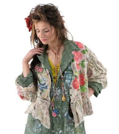 Magnolia Pearl Jacket 662 Floral Applique Monique, Perianth