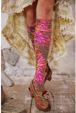 Magnolia Pearl Socks 183 Neon Leopard Over The Knee, Hairband
