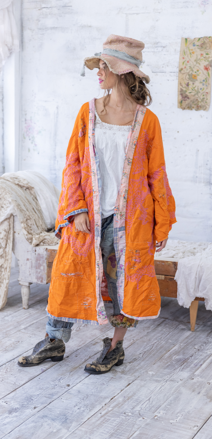 Magnolia Pearl Jacket 809 Dharma Dragon Emb Kimono, Marmalade