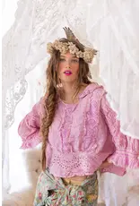 Magnolia Pearl Top 1567 Ramie Daisie Blouse, Purple Boba