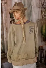 Magnolia Pearl Top 2128 Fleece Riehl Henley, Aged