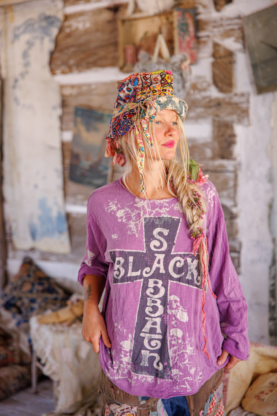 Magnolia Pearl Top 2214 Black Sabbath Trust Viggo, Dewberry