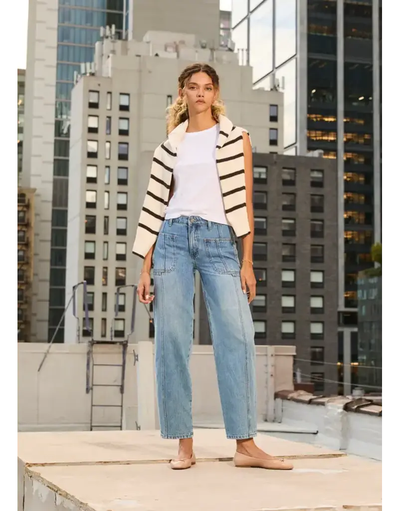 edyson Alex Straight Taper Leg Frt Ptch Pkts Bck Darts