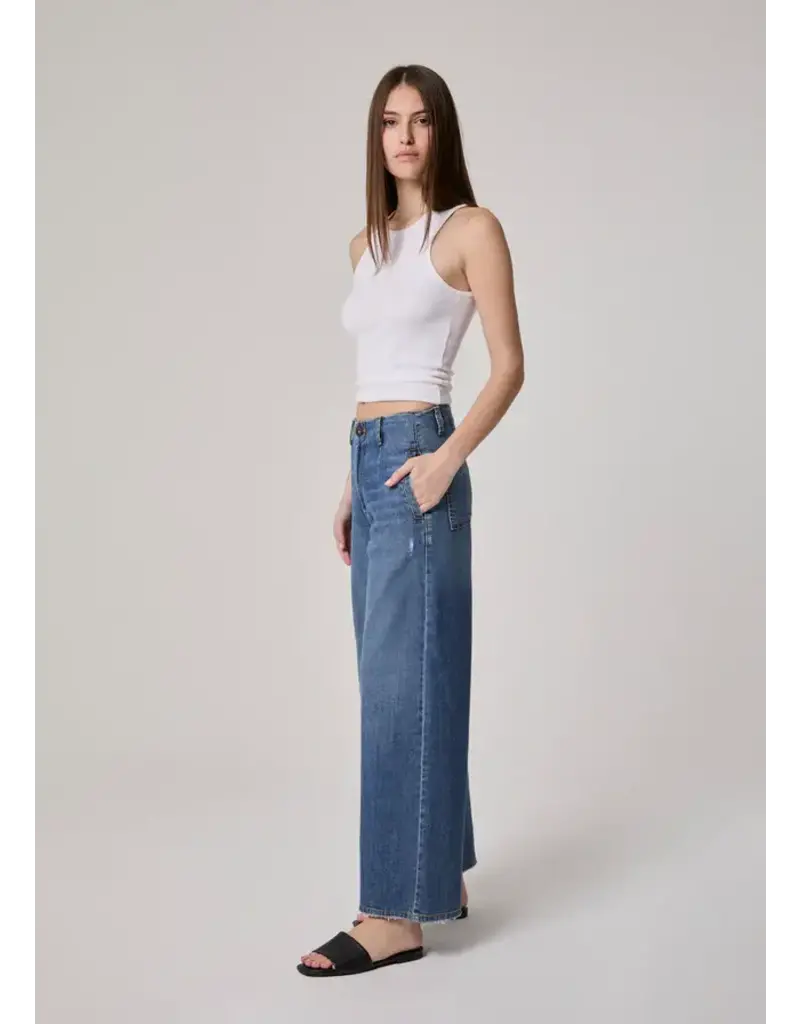 edyson Robbie Welt Side Pkts, Wide Leg Long Inse