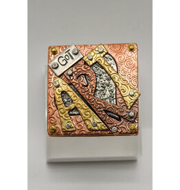 Denise Lee Robertson DLR - "Got Art" Mixed Metal Ring 7.5