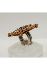 Denise Lee Robertson DLR - "Got Art" Mixed Metal Ring 7.5