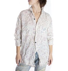 Magnolia Pearl Top 902 Boyfriend Shirt, Kalamkari