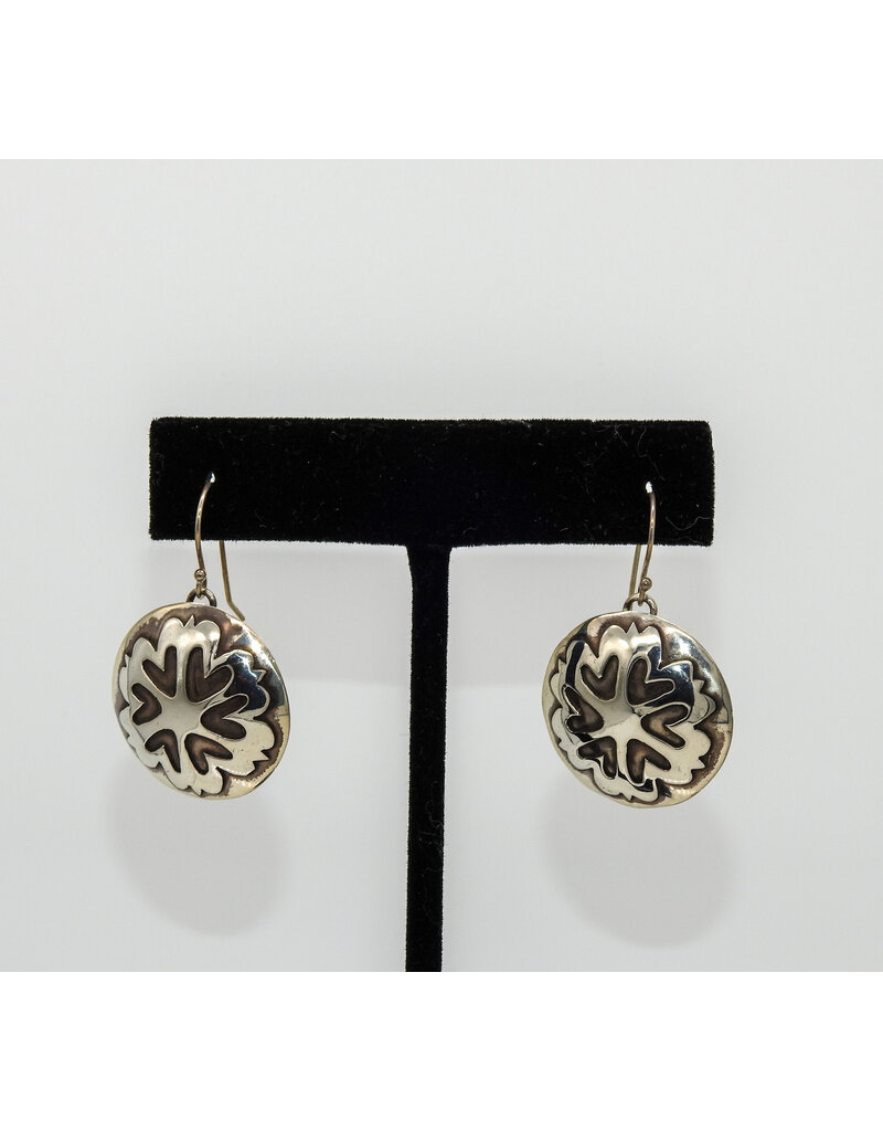 Ray Van Cleve RVC-E16 SS Heart Overlay Earrings large