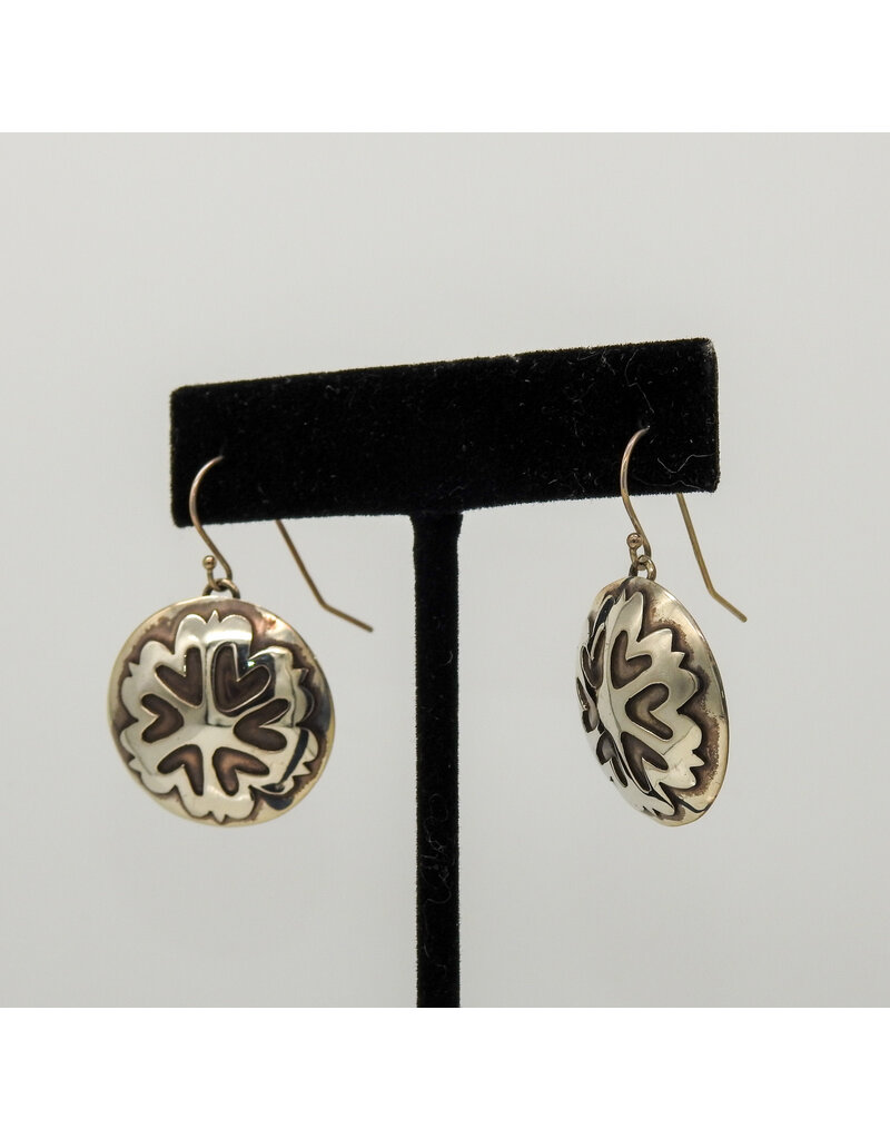 Ray Van Cleve RVC-E16 SS Heart Overlay Earrings large