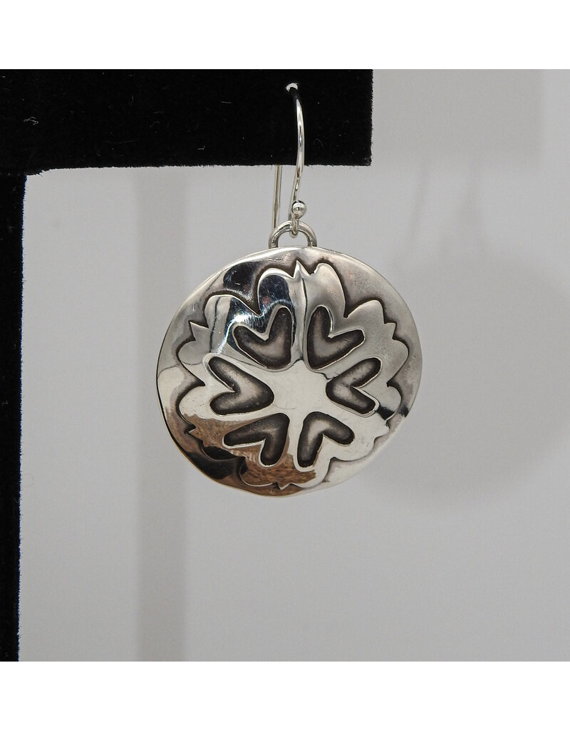 Ray Van Cleve RVC-E16 SS Heart Overlay Earrings large