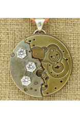 Denise Lee Robertson DLR1 Antq. Pkt Watch Parts, 3 Cubic Zircon., Pndt.